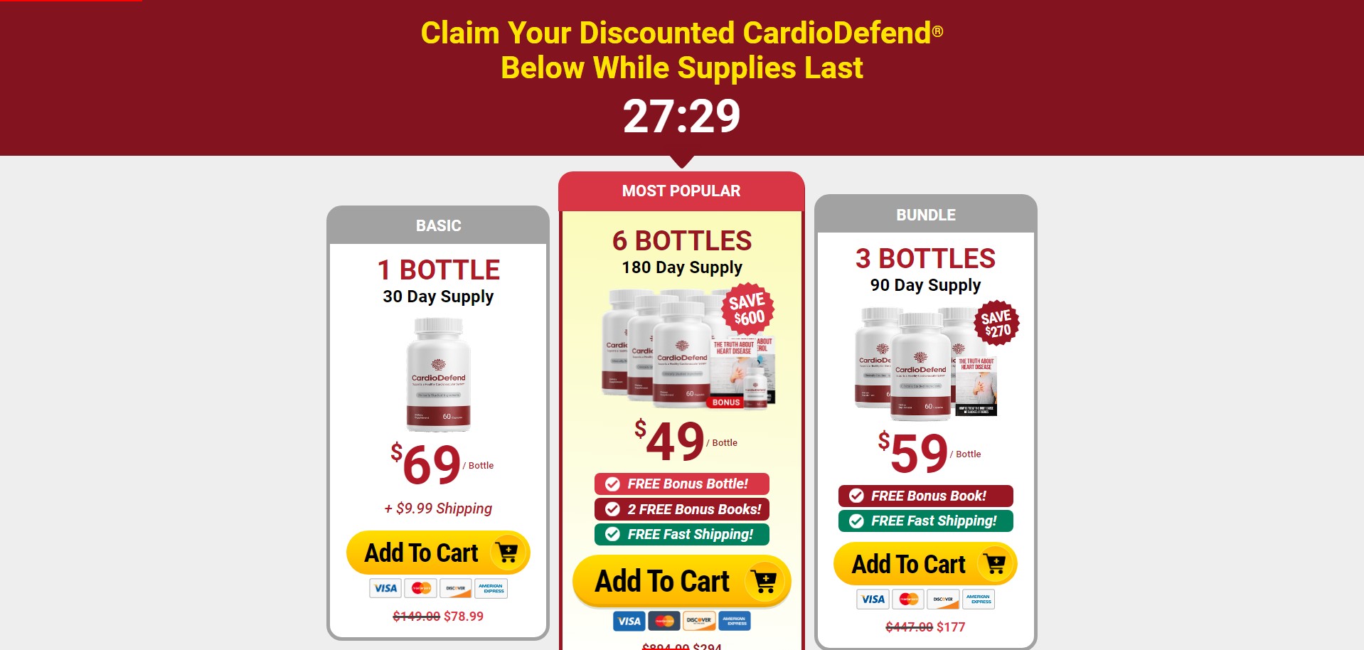 Cardio Defend - VSL - (Health) - [US, FR, CA, DE, UK, AU + 172 more] Producto