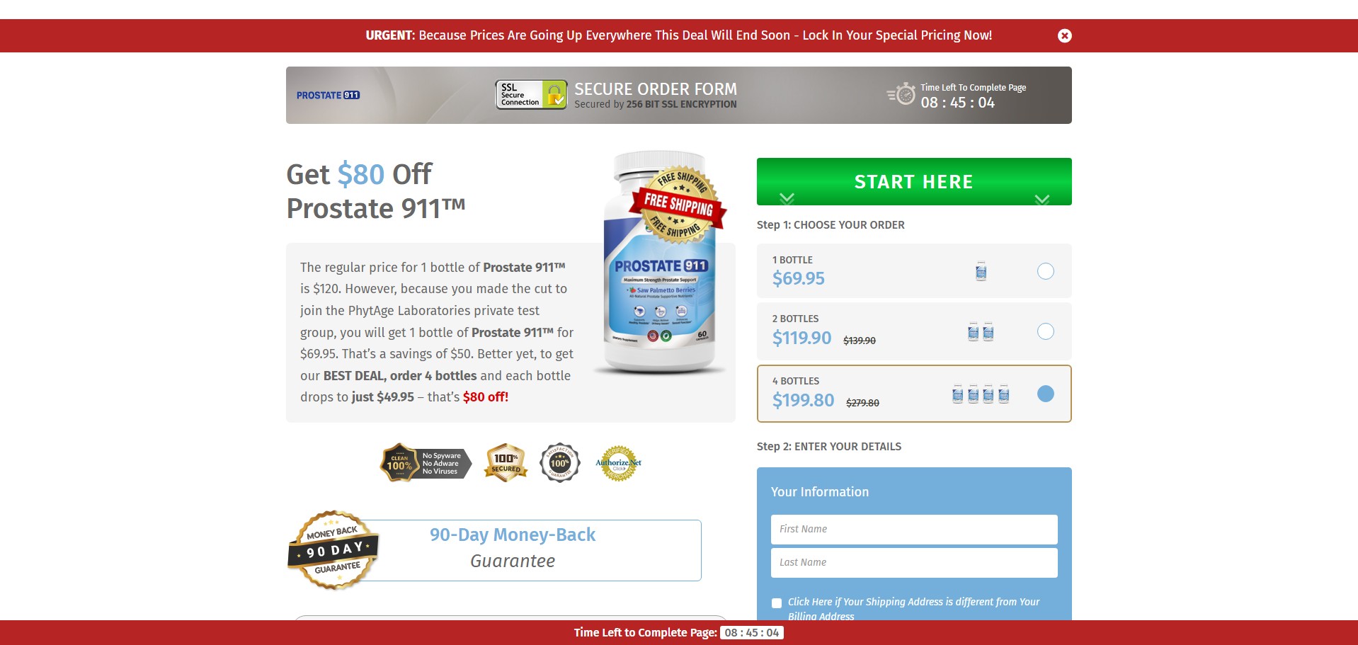 Get prostate 911 Producto